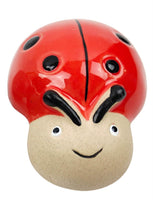 Beautiful Ceramic Lady Bug Pot Hanger - Red. Sold separately.  Dimension : H7cm X 5cm X 5cm