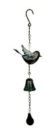 Dark Brown Colour Bird with bell chime on a chain