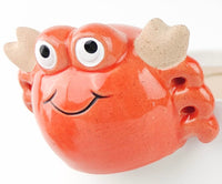 Beautiful Ceramic Lady Bug Pot Hanger - Orange. Sold separately. Dimension : H5cm X 8cm X 6cm