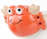 Beautiful Ceramic Lady Bug Pot Hanger - Orange. Sold separately. Dimension : H5cm X 8cm X 6cm