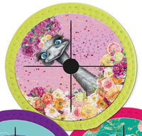 Lisa Pollock Neoprene Wine Glass Coaster - zesty emu