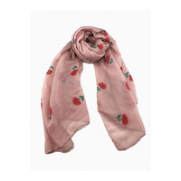 Pink and Red christmas scarf