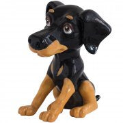 Luther the Doberman by Little Paws - 12 cm in height. Great gift for all Doberman lovers