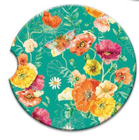 Absorbent Coaster - Bright Poppies