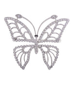 Beautiful Butterfly - Beautiful Equilibrium brooches, with  wording of  Stylish and elegant... for the finishing touch!  Plated with real with white gold!.