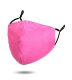 Hot Pink - Fantastic fitting Maskit Colour Blast Mask - 3 ply cotton mask with 3  x P M2.5 filters.