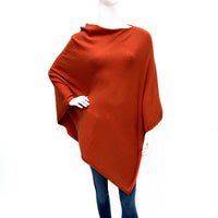 Burnt Orange Multiway wearing poncho