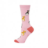 Corgi Love Pink womens sock