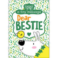 Dear Bestie - A Tiny Message in each box. Meaningful messages in miniature form to feed the heart, mind, body and soul. The stunning outer sleeve slides off to reveal a beautifully designed 3D shadow box