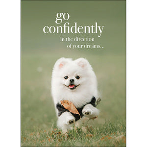 Card - Beautiful affirmation card - Go confidently in the direction of your dreams  Inside Verse - Live the life you have imagined.
