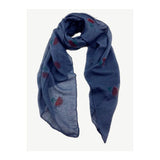 Blue and Red christmas scarf