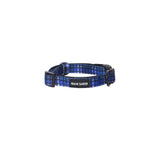 Extra Small Collar in Plaid Colours Blues and Black