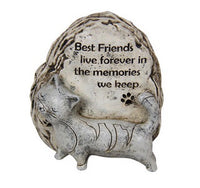 Cat Memorial Plaque 9cm height - Best friend live forever in the memories we keep.
