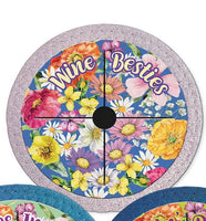 Lisa Pollock Neoprene Wine Glass Coaster - Wine Besties