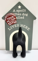 Dog Lead Hooks - Grey Blank