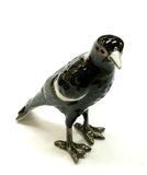 Ceramic Magpie - in black and white