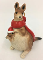 Kangaroo with Joey - Christmas ornament made from resin by Bristlebrush
