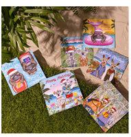 Celebrate Christmas in true Aussie style with our Koala adorned Christmas Card Set. Featuring six illustrated cards featuring our Christmas cuties! Part of proceeds from our Greeting Card Sets will be donated to Starlight Children's Foundation.