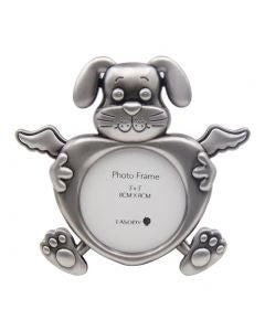 Beautifully presents Angel Memorial frames. Photo area 8cm x 8cm  Dog 15cm x 14cm x 1cm