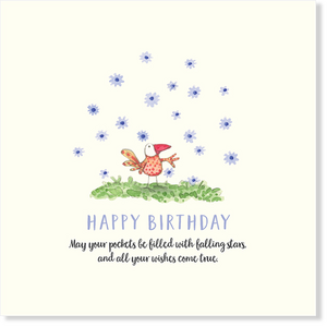 Twigseeds - Birthday Card - Happy Birthday May Your pocket be filled with falling stars and all your wishes come true.