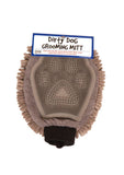 Dirty Dog Grooming Mitt, silicone side shown to remove excess hair or  grooming