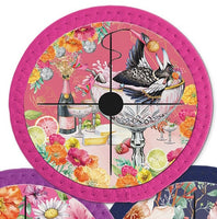 Lisa Pollock Neoprene Wine Glass Coaster - Maggie’s Song