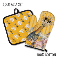 Oven Mitt/Pot Holder Sets -  Pop the Bubbly