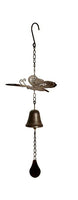 Dark Brown Colour Butterfly with bell chime on a chain