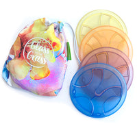 Water Colours  - Glass on the Grass Set of 4 coasters per pack