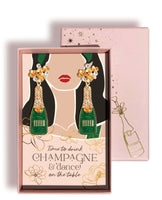 Lisa Pollock Earring - Green Champagne - presented in a gift Box