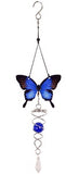 Blue Butterfly Spinner with Blue glass ball