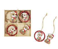 Christmas Dog Decorations - Set of 8 per box