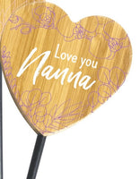 Bamboo Plant Pop with Metal Stick - Love you Nanna