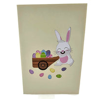 Easter Bunny Egg Hunt 3D Pop Up Card