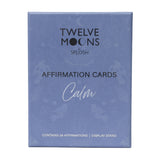 Twelve Moons Calm Affirmation Cards set