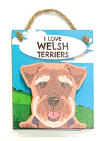 Pet Peg - I Love Welsh Terriers - magnet or hanging note clip
