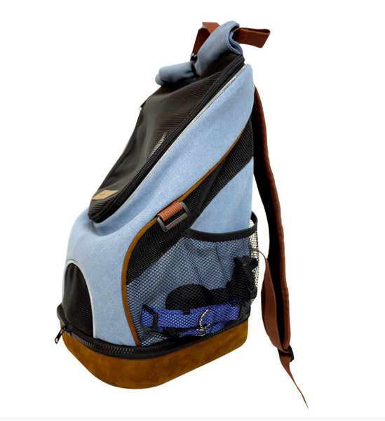 Denim Lightweight Pet Backpack