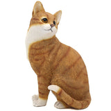 Ginger Cat Figurine - Sitting - By Leonardo Designs