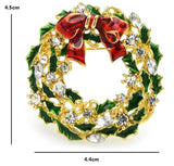 Christmas Wreath Brooch