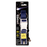 DGS Comet LED Safety Collar with Torch  In Blue Large