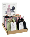 Do you have stinky shoes? Are they making your wardrobe smelly? You may need to try IOco's Bamboo Charcoal Fresh Shoe.   Bamboo Charcoal is 4 times more porous than regular charcoal due to millions of tiny holes giving it the ability to absorb           * Odours * Moisture * Bacteria * Chemicals  to prevent mould & mildew. Say goodbye to those yucky chemical moisture pots that you have to empty monthly or accidentally spill. 