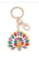 Peacock Diamond Bling keyrings
