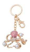 Octopus Diamond Bling keyrings