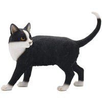 Black & White Cat Figurine - standing  - By Leonardo design