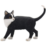 Black & White Cat Figurine - standing  - By Leonardo design