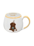Cavoodle colourful and quirky Painted Pet Mug range