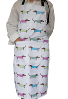 Adult Aprons - 100% Heavy Drill Cotton-Sausage Dogs