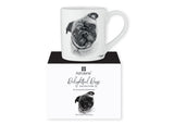 Beautiful Delight dog range by Ashdene in monochrome colours. 12 delightful dogs available. Pug