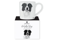 Beautiful Delight dog range by Ashdene in monochrome colours. 12 delightful dogs available. Border Collie.
