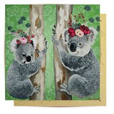Mini Card Christmas Koalas - MC-HG03